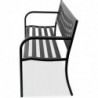 Banco de Jardín Exterior de Metal 2-3 Plazas | Asiento de Acero Resistente | Ideal para Terraza, Patio, Porche o Balcón