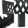 Banco de Jardín Exterior de Metal 2-3 Plazas | Asiento de Acero Resistente | Ideal para Terraza, Patio, Porche o Balcón