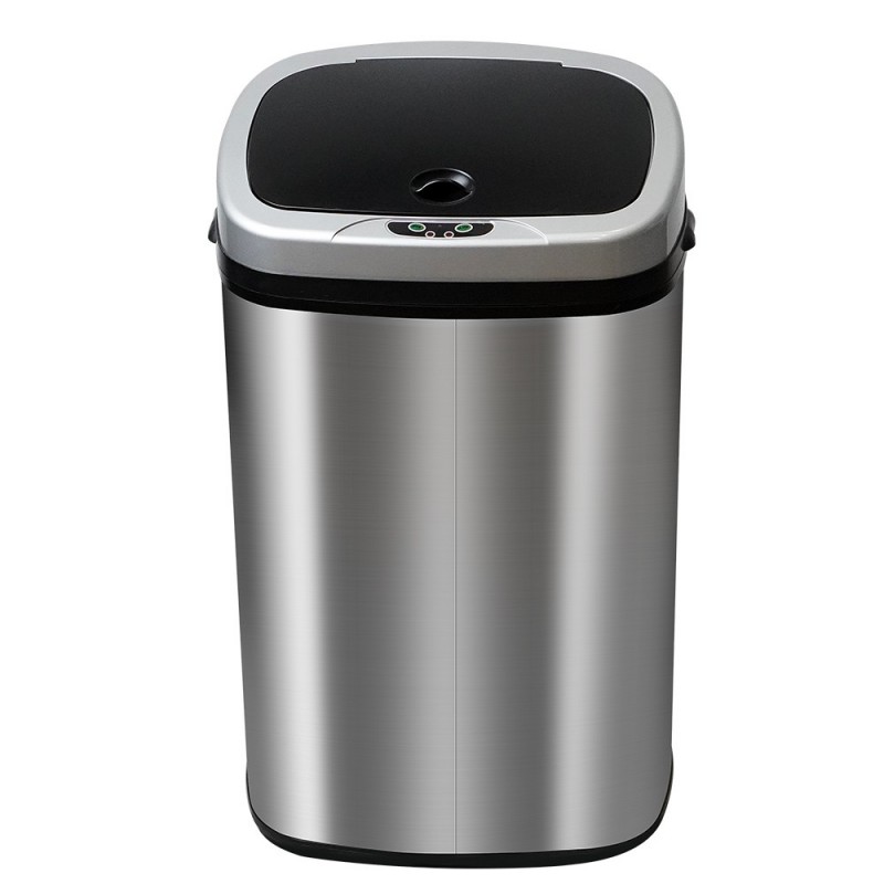 Cubo de Basura Automatico con Sensor de Movimiento inteligente Acero INOX. Ideal Cocina, Baño, Wc u Oficina.