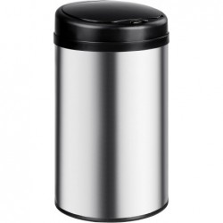 Cubo de Basura Automático T-LOVENDO con Sensor de Movimiento Acero Inoxidable - Apertura Sin Contacto para Cocina y Baño