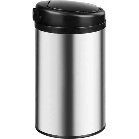 Cubo de Basura Automático T-LOVENDO con Sensor de Movimiento Acero Inoxidable - Apertura Sin Contacto para Cocina y Baño