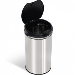 Cubo de Basura Automático T-LOVENDO con Sensor de Movimiento Acero Inoxidable - Apertura Sin Contacto para Cocina y Baño