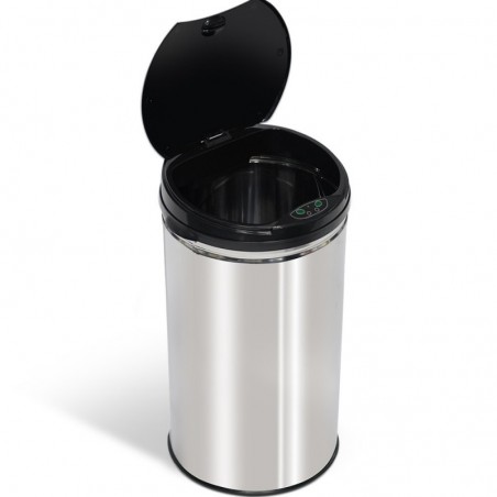 Cubo de Basura Automático T-LOVENDO con Sensor de Movimiento Acero Inoxidable - Apertura Sin Contacto para Cocina y Baño