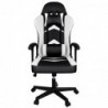 Silla Gaming Ergonómica Reclinable con Cojín Lumbar y Cervical | Respaldo Alto Acolchado | Altura ajustable | Ruedas