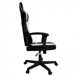 Silla Gaming Ergonómica Reclinable con Cojín Lumbar y Cervical | Respaldo Alto Acolchado | Altura ajustable | Ruedas
