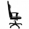 Silla Gaming Ergonómica Reclinable con Cojín Lumbar y Cervical | Respaldo Alto Acolchado | Altura ajustable | Ruedas