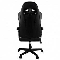 Silla Gaming Ergonómica Reclinable con Cojín Lumbar y Cervical | Respaldo Alto Acolchado | Altura ajustable | Ruedas