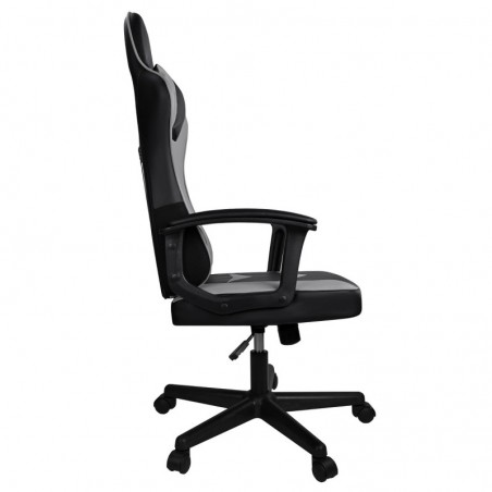 Silla Gaming Ergonómica Reclinable con Cojín Lumbar y Cervical - Respaldo Alto Acolchado y Altura Ajustable con Ruedas