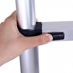 Escalera Telescópica de Aluminio Extensible y Plegable - Compacta, Ligera, Portátil y Antideslizante para Casa