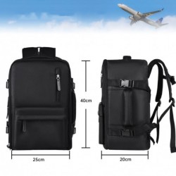 Mochila de Viaje Cabina Avión, Equipaje de Mano Bajo el Asiento, 40x20x25 cm, 20L, para Ryanair, Mochila Portátil, USB