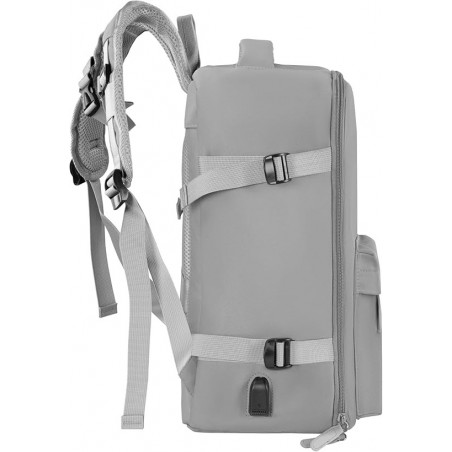 Mochila de Viaje para Cabina de Avión 40x20x25 cm 20L - Equipaje de Mano Bajo el Asiento con Puerto USB para Ryanair