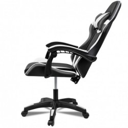 Silla Gaming Ergonómica Reclinable con Cojín Lumbar y Cervical | Altura Ajustable, Reposabrazos Acolchados, Ruedas 360°