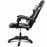 Silla Gaming Ergonómica Reclinable con Cojín Lumbar y Cervical | Altura Ajustable, Reposabrazos Acolchados, Ruedas 360°