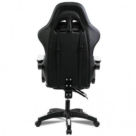 Silla Gaming Ergonómica Reclinable con Cojín Lumbar y Cervical - Altura Ajustable y Reposabrazos Acolchados
