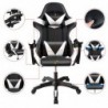 Silla Gaming Ergonómica Reclinable con Cojín Lumbar y Cervical | Altura Ajustable, Reposabrazos Acolchados, Ruedas 360°
