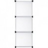 Armario Modular Cubos. Estantería Zapatero plástico Blanco. Librería Moderna. Ahorra Espacio. Salon, baño. 9 Cubos