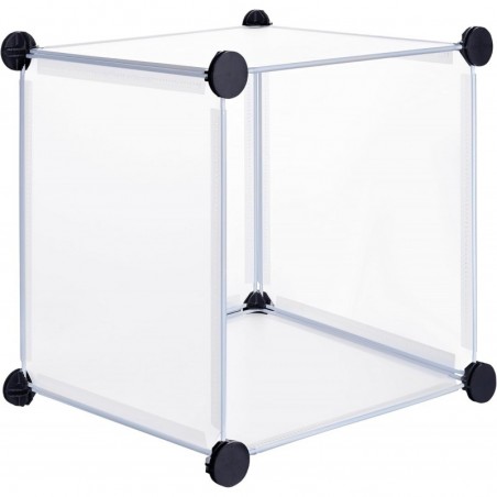 Armario Modular Cubos. Estantería Zapatero plástico Blanco. Librería Moderna. Ahorra Espacio. Salon, baño. 9 Cubos