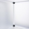 Armario Modular Cubos. Estantería Zapatero plástico Blanco. Librería Moderna. Ahorra Espacio. Salon, baño. 9 Cubos