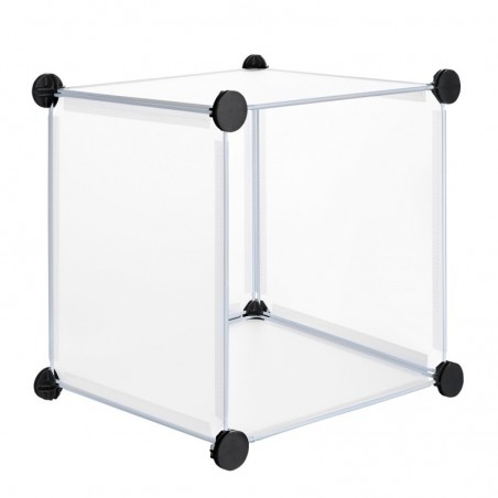 Armario Modular Cubos. Estantería Zapatero plástico Blanco. Librería Moderna. Ahorra Espacio. Salon, baño. 12 Cubos