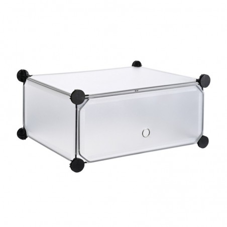 Zapatero Modular con 10 Estantes Cubos - Organizador de Zapatos y Almacenaje 40x17x30 cm por Compartimento