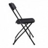 Pack de 4 Sillas Plegables de plástico para comedor, patio, cocina, camping. Ahorra espacio. Estructura metálica.