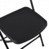 Pack de 4 Sillas Plegables de plástico para comedor, patio, cocina, camping. Ahorra espacio. Estructura metálica.