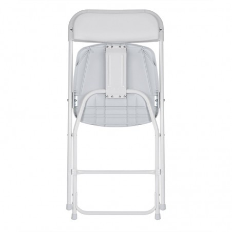 Pack de 4 Sillas Plegables de Plástico con Estructura Metálica - Sillas para Comedor, Patio, Cocina y Camping