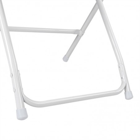 Pack de 4 Sillas Plegables de Plástico con Estructura Metálica - Sillas para Comedor, Patio, Cocina y Camping