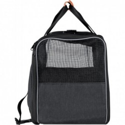 Transportin Perros y Gatos. Bolsa de Transporte Viaje Transpirable Mascotas. Bolso con colchón. Tres Puertas. Bolsa