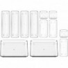 Set de 12 Cajones de Organización | Organizadores de Plástico Transparentes | Separadores de Cajones para Escritorio