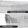 Set de 12 Cajones de Organización | Organizadores de Plástico Transparentes | Separadores de Cajones para Escritorio