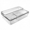 Set de 12 Cajones de Organización | Organizadores de Plástico Transparentes | Separadores de Cajones para Escritorio