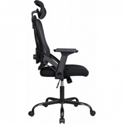 Silla Ergonómica de Oficina con Respaldo Transpirable y Apoyo Lumbar | Reposacabezas Ajustable, Reposabrazos Regulables