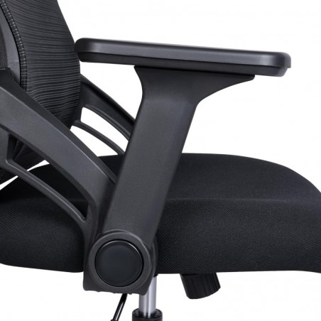 Silla de Oficina Ergonómica con Respaldo Transpirable y Apoyo Lumbar - Reposacabezas Ajustable y Reposabrazos Regulables