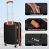 Maleta de Cabina 55x34x23 | Viaje Equipaje de Mano avión | 4 Ruedas giratorias | Material ABS Ligero Semirígida Asa