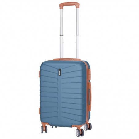 Maleta de Cabina 20" (38L) Semirígida ABS con 4 Ruedas Giratorias 360° - Equipaje de Mano Ligero 55x34x23 cm con Candado TSA