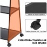 Perchero burro con barra extensible, estantería y zapatero | Organizador de ropa con ruedas y freno Estructura metálica
