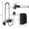 Carro de Compra Plegable 2 Ruedas. Carrito de la Compra Ligero con Bolsa Impermeable. Carga hasta 25kg. Capacidad 35 L