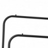 Perchero burro doble de metal con barras para colgar ropa y base inferior para zapatos o cajas | Estructura resistente