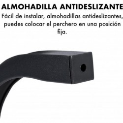 Perchero burro doble de metal con barras para colgar ropa y base inferior para zapatos o cajas | Estructura resistente