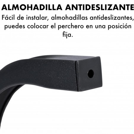 Perchero burro doble de metal con barras para colgar ropa y base inferior para zapatos o cajas | Estructura resistente