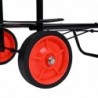 Carro Playa Multiusos Transporte Plegable Estructura Metálica Ligera Ruedas Grandes Resistentes Porta Neveras Sillas
