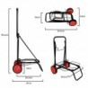 Carro Playa Multiusos Transporte Plegable Estructura Metálica Ligera Ruedas Grandes Resistentes Porta Neveras Sillas