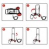 Carro Playa Multiusos Transporte Plegable Estructura Metálica Ligera Ruedas Grandes Resistentes Porta Neveras Sillas