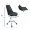 Silla de escritorio u oficina sin reposabrazos con diseño moderno y ergonómico | asiento acolchado | altura regulable