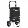 Carro Compra Plegable Ruedas Grandes Aluminio Ligero Bolso Térmico Aislamiento Reflectante Bolsa Extraíble Cierre Velcro
