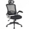 Silla de Oficina o Escritorio reclinable y ergonómica con Reposabrazos Ajustables. con Reposacabezas. Transpirable