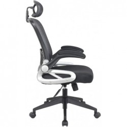 Silla de Oficina o Escritorio reclinable y ergonómica con Reposabrazos Ajustables. con Reposacabezas. Transpirable