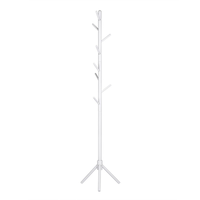 Perchero de Pie de Madera con 8 Ganchos Estilo Árbol - Colgador para Abrigos y Bolsos en Entrada