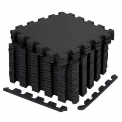 18 Losetas Esterilla Suelo Gimnasio Puzzle Espuma EVA 30x30 cm | Alfombrillas Acolchadas Antideslizantes Tatami Modular
